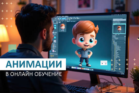 Animated graphics in training and boosting engagement