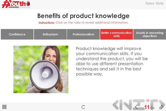 Case study: Sales skills (interactive online course)